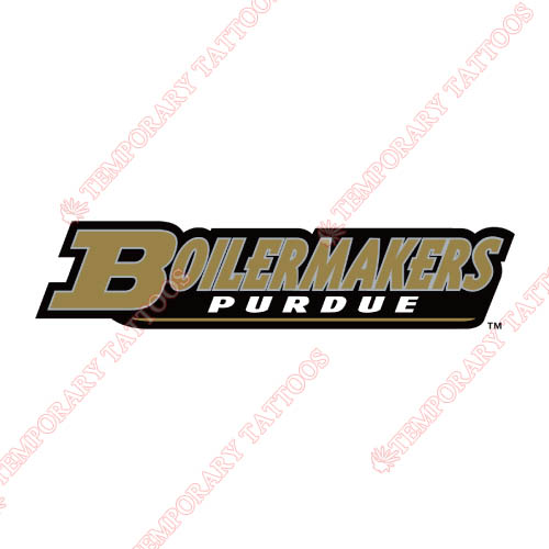 Purdue Boilermakers Customize Temporary Tattoos Stickers NO.5950